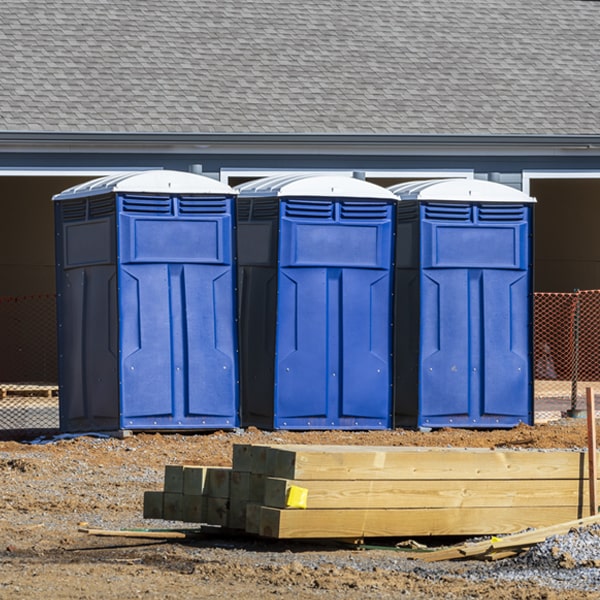 what is the maximum capacity for a single portable restroom in Middle Falls New York